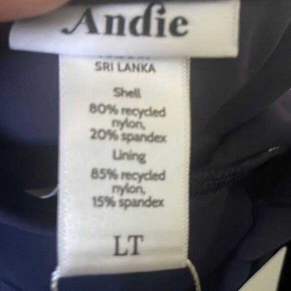 Andie Swim The Tulum One Piece LT Swimsuit Navy Size Large Tall NWT long torso - Picture 6 of 7